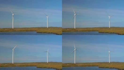 风力涡轮机和水高清在线视频素材下载