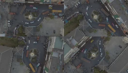 空中拍摄空中交通圈高清在线视频素材下载