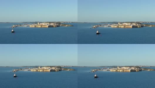 港口到达-皇家海军造船厂，百慕大高清在线视频素材下载