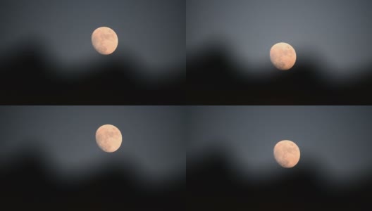 红色的月亮高清在线视频素材下载