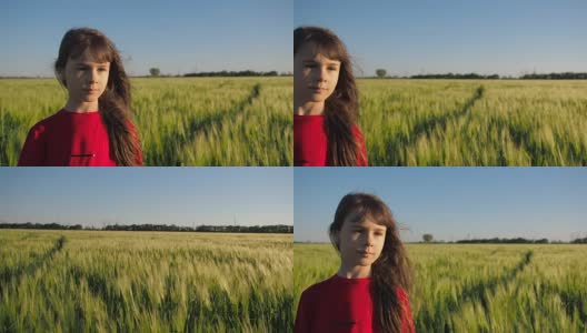 头发飘逸的女孩高清在线视频素材下载