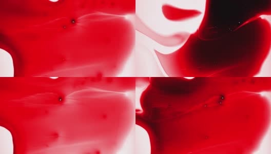 红墨流水，抽象，4k股视频高清在线视频素材下载