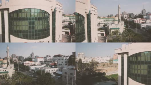清真寺加沙城潘射击高清在线视频素材下载