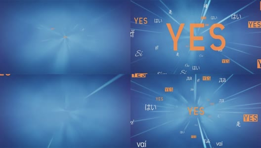 国际YES字飞向相机(蓝色)-环高清在线视频素材下载