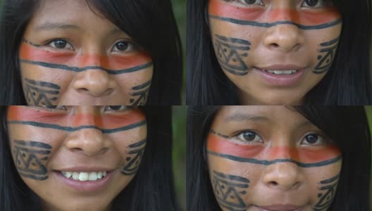 巴西的土著妇女高清在线视频素材下载
