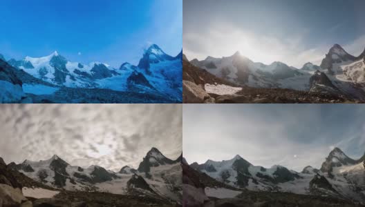 在瑞士阿尔卑斯山的一天高清在线视频素材下载