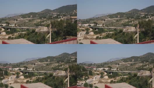 西班牙阿利坎特阿尔科伊郊区的风景高清在线视频素材下载