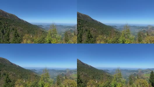 土耳其黑海地区特拉布宗市萨尔帕扎里地区山村的画面。阳光明媚的日子里，美丽的自然景色。高清在线视频素材下载