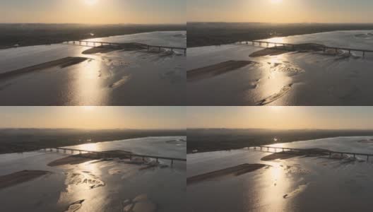 黄河(黄河)桥，河南省，中国高清在线视频素材下载