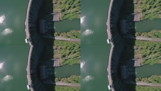 高架水坝架空角度高清在线视频素材下载