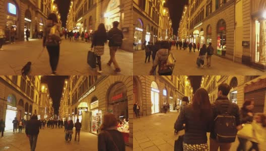 佛罗伦萨购物区高清在线视频素材下载
