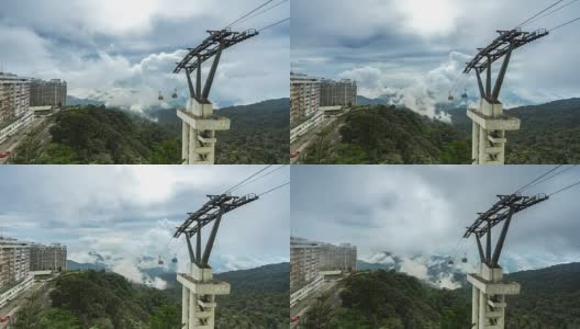 戏剧性的时间流逝在云顶高地，马来西亚。高清在线视频素材下载