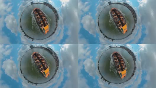 小星球格式的乘船在阿姆斯特丹高清在线视频素材下载