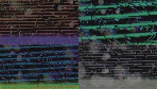 五彩复古赛博朋克潮流闪烁像素数据错误背景高清在线视频素材下载