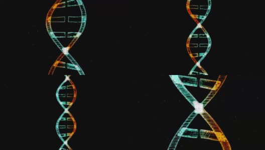 像素化的DNA高清在线视频素材下载
