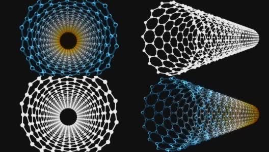 碳纳米管结构高清在线视频素材下载