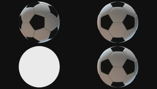 足球旋转环隔离光磨高清在线视频素材下载