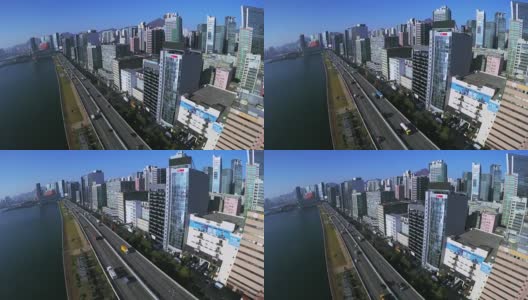 4K航拍中国香港。高清在线视频素材下载