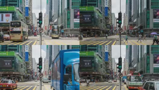 4K时光流逝:香港购物街高清在线视频素材下载