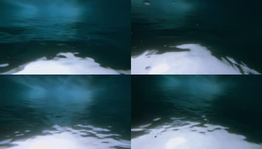 在南极洲潜水高清在线视频素材下载