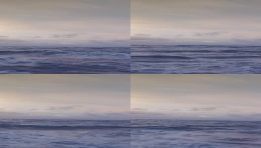 从船上俯瞰波涛汹涌的大海，开阔的海洋呈现出壮丽的色彩高清在线视频素材下载