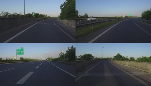 实时汽车在高速公路上行驶，上海，中国高清在线视频素材下载