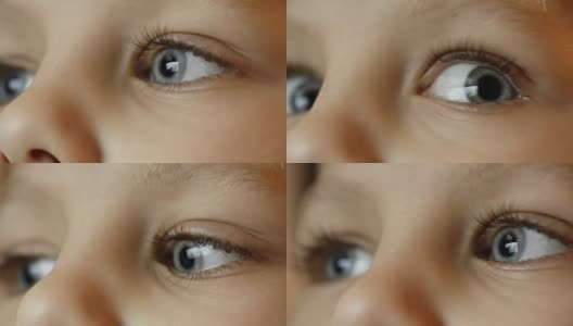 小男孩的眼睛高清在线视频素材下载