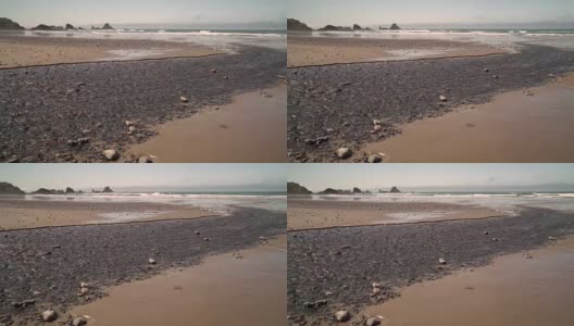 美国俄勒冈州印第安海滩，摄影车拍摄了4K。UHD高清在线视频素材下载