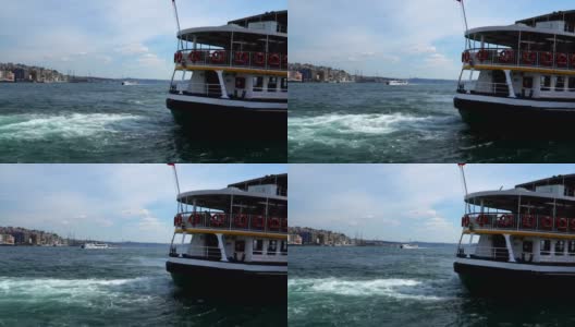 4K渡轮码头伊斯坦布尔-股票视频高清在线视频素材下载