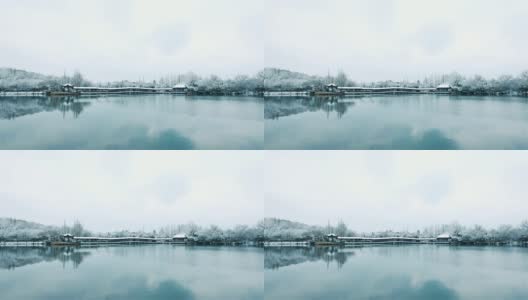 杭州冬天的风景高清在线视频素材下载