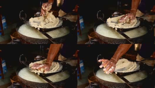 穆鲁库印度街头小吃拉贾斯坦邦在印度西部。高清在线视频素材下载