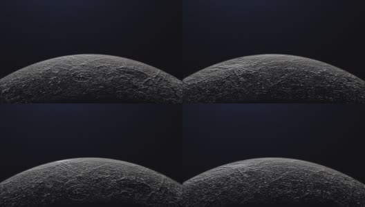 新月的月亮表面。高清在线视频素材下载