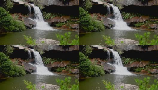 上格莱德希尔瀑布，加里加尔国家公园，新南威尔士州，澳大利亚高清在线视频素材下载