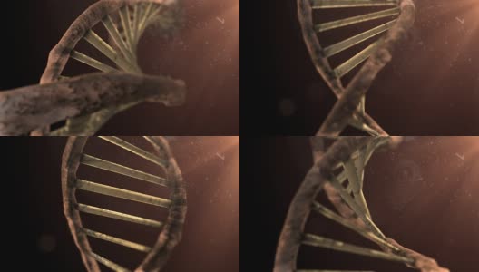 线粒体损伤，DNA和RNA染色体遗传障碍3d渲染高清在线视频素材下载