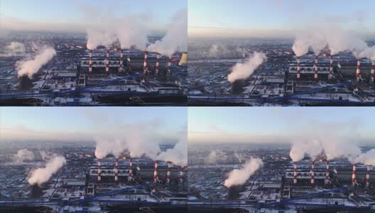 污染严重的工厂高清在线视频素材下载
