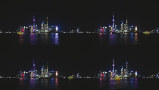 中国上海外滩夜景高清在线视频素材下载