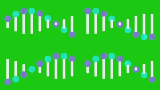 基因RNA结构，绿屏可循环高清在线视频素材下载