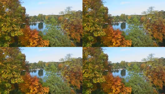 柏林万湖的秋天高清在线视频素材下载