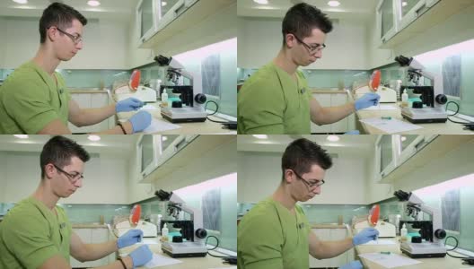 微生物实验室人粪便标本离心机高清在线视频素材下载