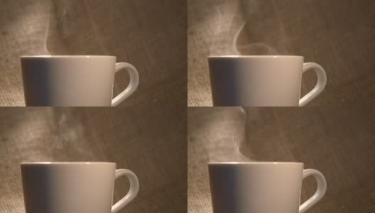 咖啡杯热熏高清在线视频素材下载