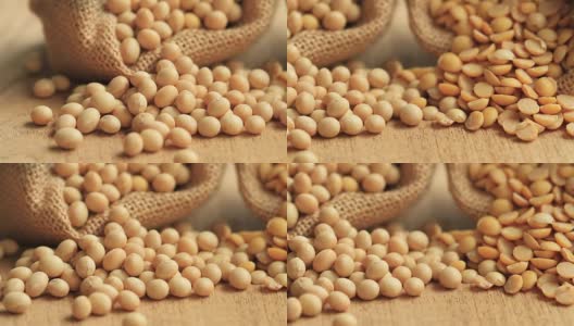 大豆和豆浆产品概念高清在线视频素材下载