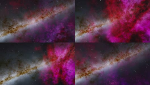 以银河系为特色的太空动画高清在线视频素材下载