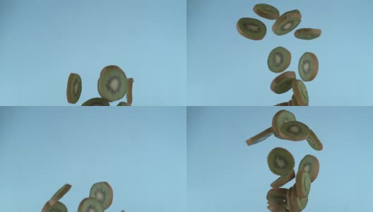 切片猕猴桃慢动作飞行高清在线视频素材下载