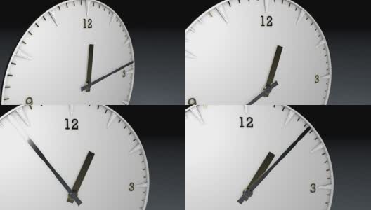 3D渲染时钟时间流逝高清在线视频素材下载