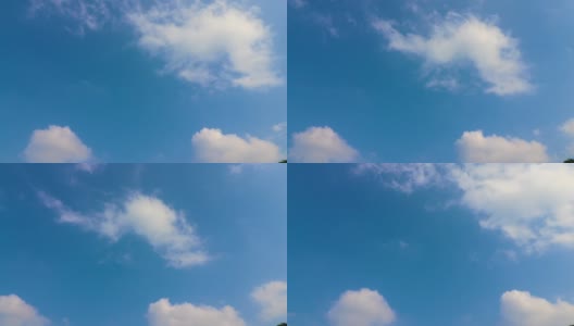 蓝天中的云延时高清在线视频素材下载