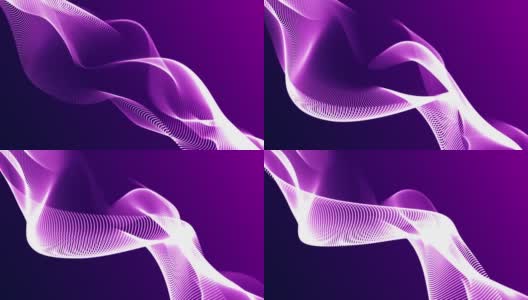 4K抽象技术背景-白色和紫色高清在线视频素材下载