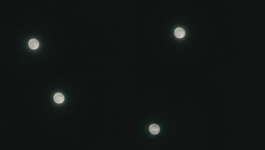 地球的卫星，满月，月出，月夜。满月在黑暗的天空升起高清在线视频素材下载