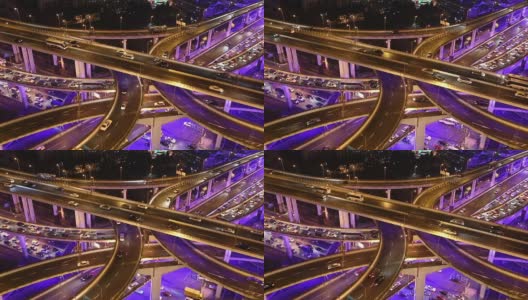 上海公路之夜高清在线视频素材下载