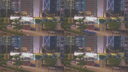 夜晚的香港高清在线视频素材下载