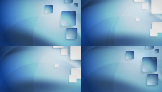 蓝色和白色方块波浪技术视频动画高清在线视频素材下载